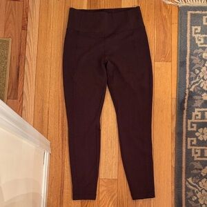 Athleta Brown Herringbone High-Waisted Leggings Medium